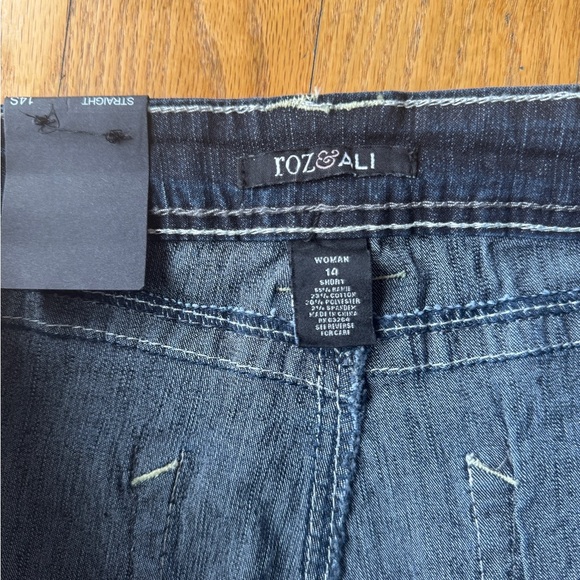 Jeans New roz&Ali Dark Blue Denim Jeans suze 14W - Picture 10 of 10